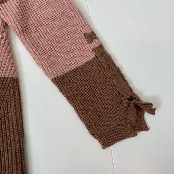 NWT Mayoral Size 16 Pink Stripe Sweater Dress - Picture 2 of 5